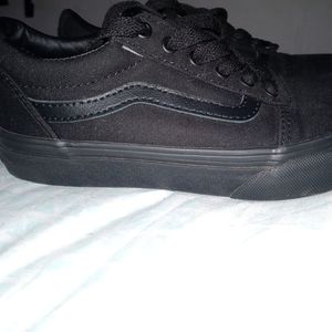 Kids Black Vans